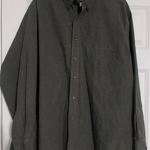 Van Heusen Men's Long Sleeve Casual Green Plaid Shirt XL 17 1/2 34/35